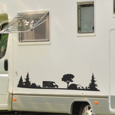Aufkleber Wohnmobil Wohnwagen Reise Camping Auto Reisemobil Möwe Meer Kompass Globus Strand Palme Urlaub Spruch Familie Zuhause