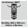 Aufkleber Pick UP Dodge Gelände Offroad Widder RAM Dekor Streifen Amerikanische Flagge Amerika BIG WHEEL Viper Seitenstreifen