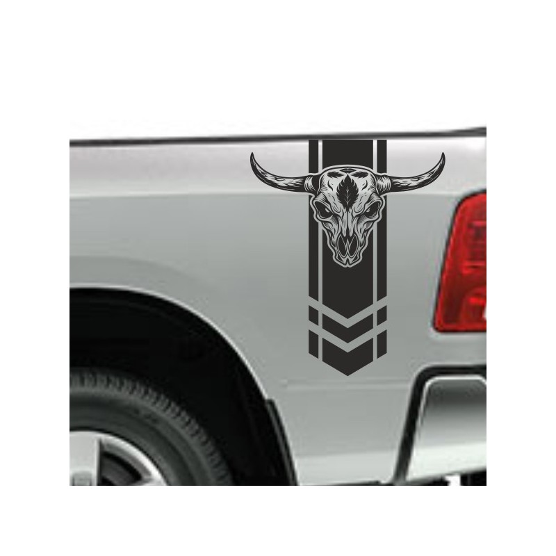 Aufkleber Pick UP Dodge Gelände Offroad Widder RAM Dekor Streifen Amerikanische Flagge Amerika BIG WHEEL Viper Seitenstreifen