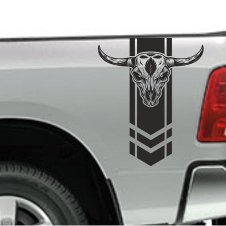 Aufkleber Pick UP Dodge Gelände Offroad Widder RAM Dekor Streifen Amerikanische Flagge Amerika BIG WHEEL Viper Seitenstreifen