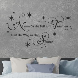 Wandaufkleber Wandtattoo Träume Dreams Traumfänger Feder Teufel Teufelchen Liebe Sex Leidenschaft Schriftzüge Feder Engel