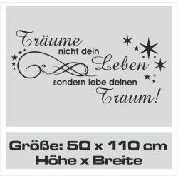 Wandaufkleber Wandtattoo Träume Dreams Traumfänger Feder Teufel Teufelchen Liebe Sex Leidenschaft Schriftzüge Feder Engel