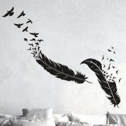 Wandaufkleber Wandtattoo Träume Dreams Traumfänger Feder Teufel Teufelchen Liebe Sex Leidenschaft Schriftzüge Feder Engel