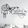Wandaufkleber Wandtattoo Träume Dreams Traumfänger Feder Teufel Teufelchen Liebe Sex Leidenschaft Schriftzüge Feder Engel