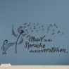 Wandaufkleber Wand Tattoo Aufkleber Musik Sound Rock Gitarre Bass DJ Totenkopf Noten Notenschlüssel Song Swing Pusteblume