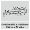 Wandaufkleber Wand Tattoo Aufkleber Musik Sound Rock Gitarre Bass DJ Totenkopf Noten Notenschlüssel Song Swing Pusteblume