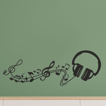 Wandaufkleber Wand Tattoo Aufkleber Musik Sound Rock Gitarre Bass DJ Totenkopf Noten Notenschlüssel Song Swing Pusteblume