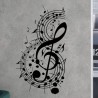 Wandaufkleber Wand Tattoo Aufkleber Musik Sound Rock Gitarre Bass DJ Totenkopf Noten Notenschlüssel Song Swing Pusteblume