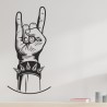 Wandaufkleber Wand Tattoo Aufkleber Musik Sound Rock Gitarre Bass DJ Totenkopf Noten Notenschlüssel Song Swing Pusteblume