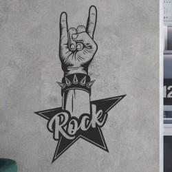 Wandaufkleber Wand Tattoo Aufkleber Musik Sound Rock Gitarre Bass DJ Totenkopf Noten Notenschlüssel Song Swing Pusteblume