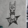Wandaufkleber Wand Tattoo Aufkleber Musik Sound Rock Gitarre Bass DJ Totenkopf Noten Notenschlüssel Song Swing Pusteblume