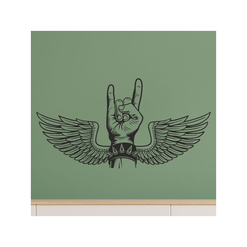 Wandaufkleber Wand Tattoo Aufkleber Musik Sound Rock Gitarre Bass DJ Totenkopf Noten Notenschlüssel Song Swing Pusteblume