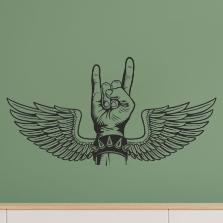 Wandaufkleber Wand Tattoo Aufkleber Musik Sound Rock Gitarre Bass DJ Totenkopf Noten Notenschlüssel Song Swing Pusteblume