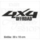 4x4 Aufkleber Offroad Allrad Tuning Sticker 30 cm