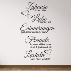 Wandaufkleber Wandtattoo Sprüche Yoga Sugar Skull Bulli Bus Familie Endlosschleife Mandala Buddha Drache Liebe Faultier