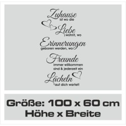 Wandaufkleber Wandtattoo Sprüche Yoga Sugar Skull Bulli Bus Familie Endlosschleife Mandala Buddha Drache Liebe Faultier
