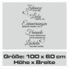 Wandaufkleber Wandtattoo Sprüche Yoga Sugar Skull Bulli Bus Familie Endlosschleife Mandala Buddha Drache Liebe Faultier
