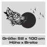 Wandaufkleber Wandtattoo Sprüche Yoga Sugar Skull Bulli Bus Familie Endlosschleife Mandala Buddha Drache Liebe Faultier