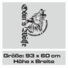 Wandaufkleber Wandtattoo Sprüche Yoga Sugar Skull Bulli Bus Familie Endlosschleife Mandala Buddha Drache Liebe Faultier