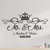 Wandaufkleber Aufkleber Wand Wandtattoo Mann & Frau Mr. & Mrs. Liebe King & Queen Partner Design Leidenschaft Pärchen Paare Ehe