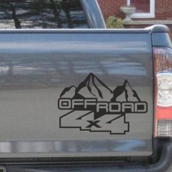 Aufkleber Auto Offroad 4x4 Safari Gelände Allrad Landschaft Hirsch Bär Off Road Safari Berge Krokodil extreme Pick Up