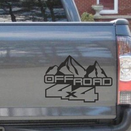 Aufkleber Auto Offroad 4x4 Safari Gelände Allrad Landschaft Hirsch Bär Off Road Safari Berge Krokodil extreme Pick Up