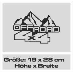 Aufkleber Auto Offroad 4x4 Safari Gelände Allrad Landschaft Hirsch Bär Off Road Safari Berge Krokodil extreme Pick Up