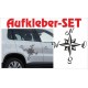 Offroad Motive Aufkleber SET 4x4 Safari Gelände Land Windrose Kompass