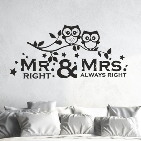 Wandaufkleber Aufkleber Wand Wandtattoo Mann & Frau Mr. & Mrs. Liebe King & Queen Partner Design Leidenschaft Pärchen Paare Ehe