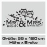 Wandaufkleber Aufkleber Wand Wandtattoo Mann & Frau Mr. & Mrs. Liebe King & Queen Partner Design Leidenschaft Pärchen Paare Ehe