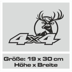 Aufkleber Auto Offroad 4x4 Safari Gelände Allrad Landschaft Hirsch Bär Off Road Safari Berge Krokodil extreme Pick Up