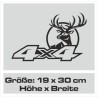 Aufkleber Auto Offroad 4x4 Safari Gelände Allrad Landschaft Hirsch Bär Off Road Safari Berge Krokodil extreme Pick Up