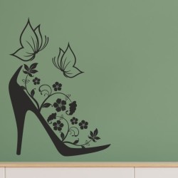 Wandaufkleber Wandtattoo Schuhe Shoe´s Pumps Stiefel Chucks High Heel´s Turnschuhe Sandalen Over-Knee´s Schnürrschuhe Stieflette