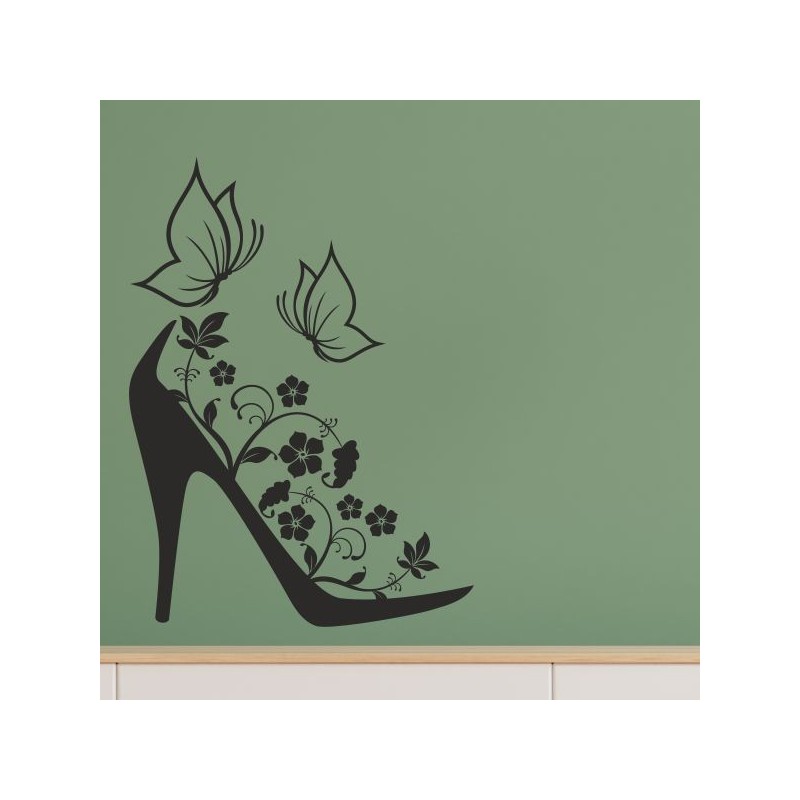 Wandaufkleber Wandtattoo Schuhe Shoe´s Pumps Stiefel Chucks High Heel´s Turnschuhe Sandalen Over-Knee´s Schnürrschuhe Stieflette