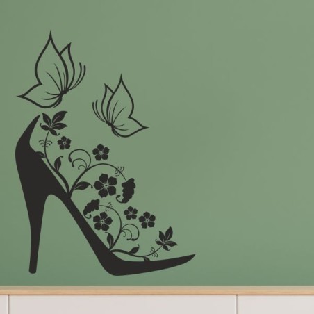 Wandaufkleber Wandtattoo Schuhe Shoe´s Pumps Stiefel Chucks High Heel´s Turnschuhe Sandalen Over-Knee´s Schnürrschuhe Stieflette