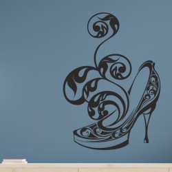 Wandaufkleber Wandtattoo Schuhe Shoe´s Pumps Stiefel Chucks High Heel´s Turnschuhe Sandalen Over-Knee´s Schnürrschuhe Stieflette