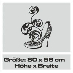 Wandaufkleber Wandtattoo Schuhe Shoe´s Pumps Stiefel Chucks High Heel´s Turnschuhe Sandalen Over-Knee´s Schnürrschuhe Stieflette