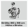 Wandaufkleber Wandtattoo Schuhe Shoe´s Pumps Stiefel Chucks High Heel´s Turnschuhe Sandalen Over-Knee´s Schnürrschuhe Stieflette