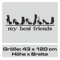 Wandaufkleber Wandtattoo Schuhe Shoe´s Pumps Stiefel Chucks High Heel´s Turnschuhe Sandalen Over-Knee´s Schnürrschuhe Stieflette