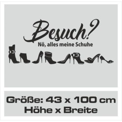 Wandaufkleber Wandtattoo Schuhe Shoe´s Pumps Stiefel Chucks High Heel´s Turnschuhe Sandalen Over-Knee´s Schnürrschuhe Stieflette