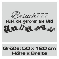 Wandaufkleber Wandtattoo Schuhe Shoe´s Pumps Stiefel Chucks High Heel´s Turnschuhe Sandalen Over-Knee´s Schnürrschuhe Stieflette