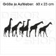 Offroad Motive Aufkleber SET 4x4 Safari Gelände Land Giraffe Afrika Wüste