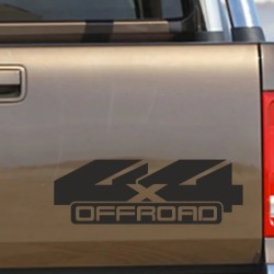 Aufkleber Auto Offroad 4x4 Safari Gelände Allrad Landschaft Hirsch Bär Off Road Safari Berge Krokodil extreme Pick Up