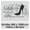 Wandaufkleber Wandtattoo Schuhe Shoe´s Pumps Stiefel Chucks High Heel´s Turnschuhe Sandalen Over-Knee´s Schnürrschuhe Stieflette