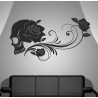 Wandaufkleber Totenkopf Skull Rabe Krähe Schwarzer Vogel Spiel Aufkleber Wand 05