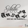 Wandaufkleber Wandtattoo Schuhe Shoe´s Pumps Stiefel Chucks High Heel´s Turnschuhe Sandalen Over-Knee´s Schnürrschuhe Stieflette