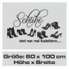 Wandaufkleber Wandtattoo Schuhe Shoe´s Pumps Stiefel Chucks High Heel´s Turnschuhe Sandalen Over-Knee´s Schnürrschuhe Stieflette