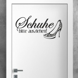 Wandaufkleber Wandtattoo Schuhe Shoe´s Pumps Stiefel Chucks High Heel´s Turnschuhe Sandalen Over-Knee´s Schnürrschuhe Stieflette