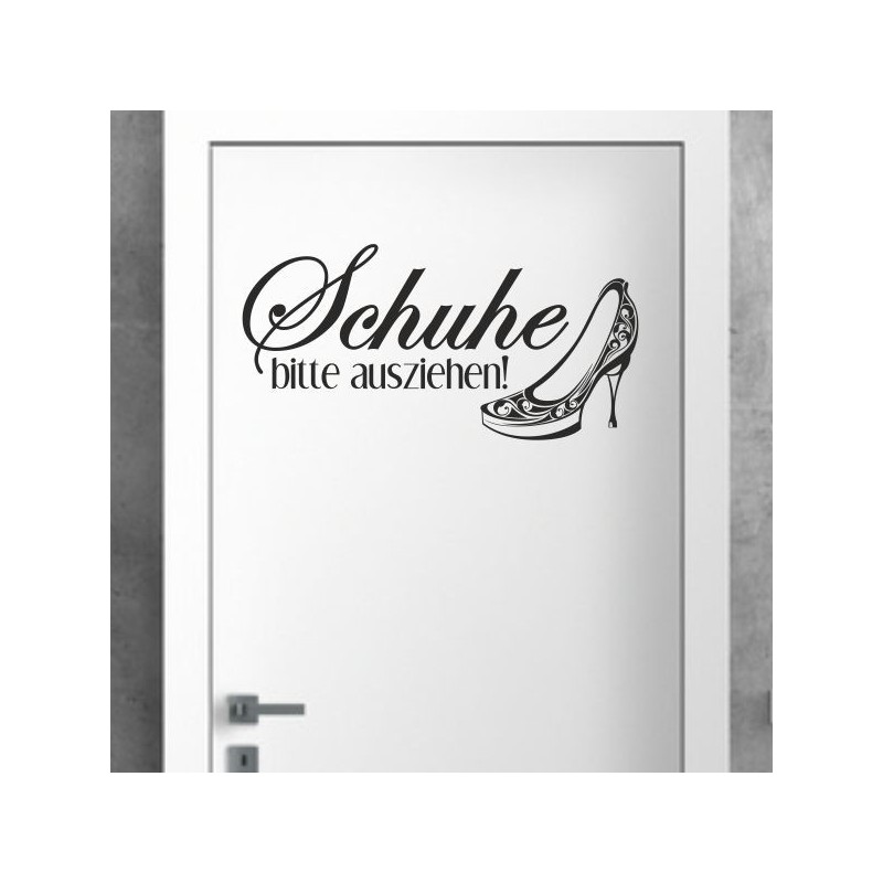 Wandaufkleber Wandtattoo Schuhe Shoe´s Pumps Stiefel Chucks High Heel´s Turnschuhe Sandalen Over-Knee´s Schnürrschuhe Stieflette