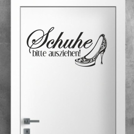 Wandaufkleber Wandtattoo Schuhe Shoe´s Pumps Stiefel Chucks High Heel´s Turnschuhe Sandalen Over-Knee´s Schnürrschuhe Stieflette